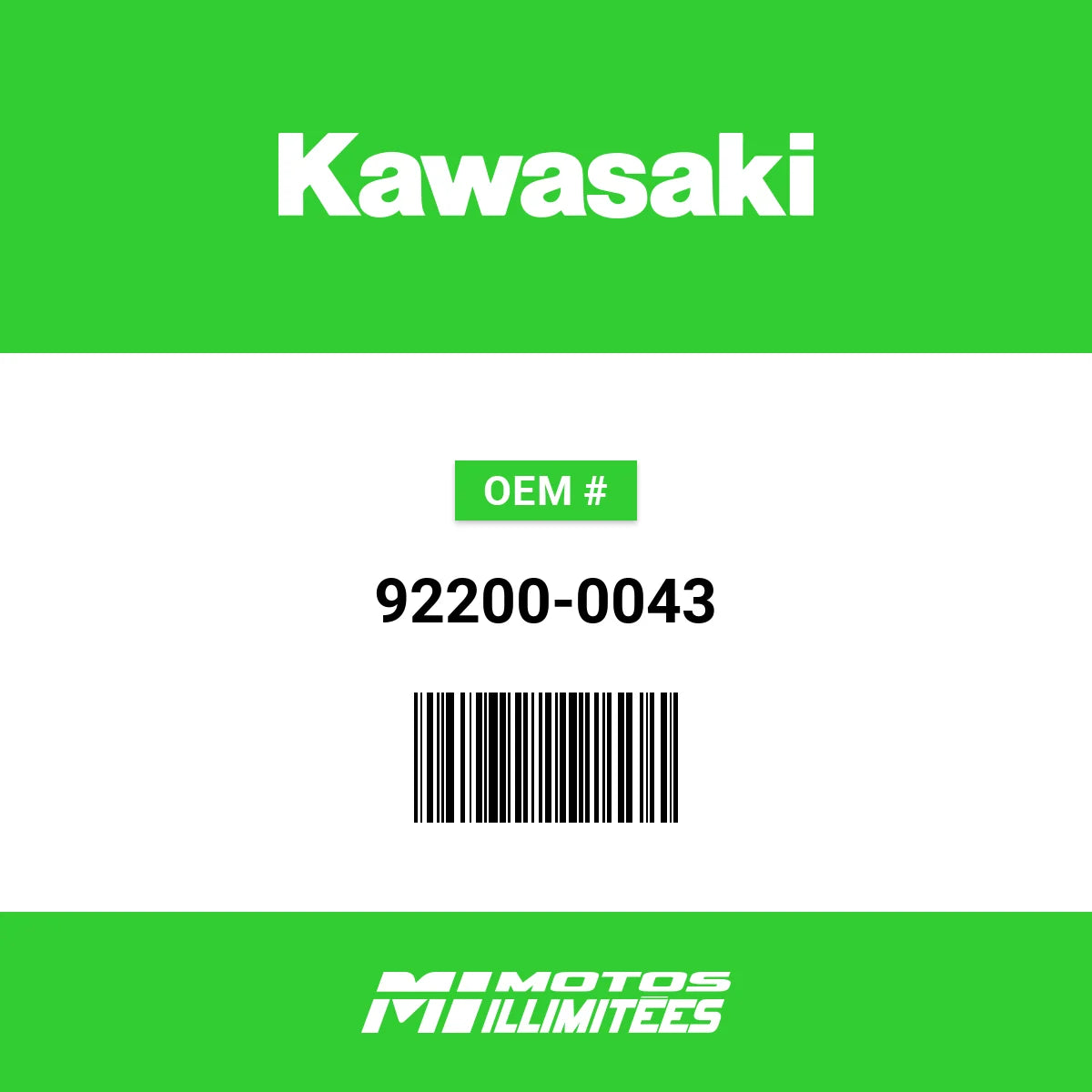 KWASAKI 92200-0043