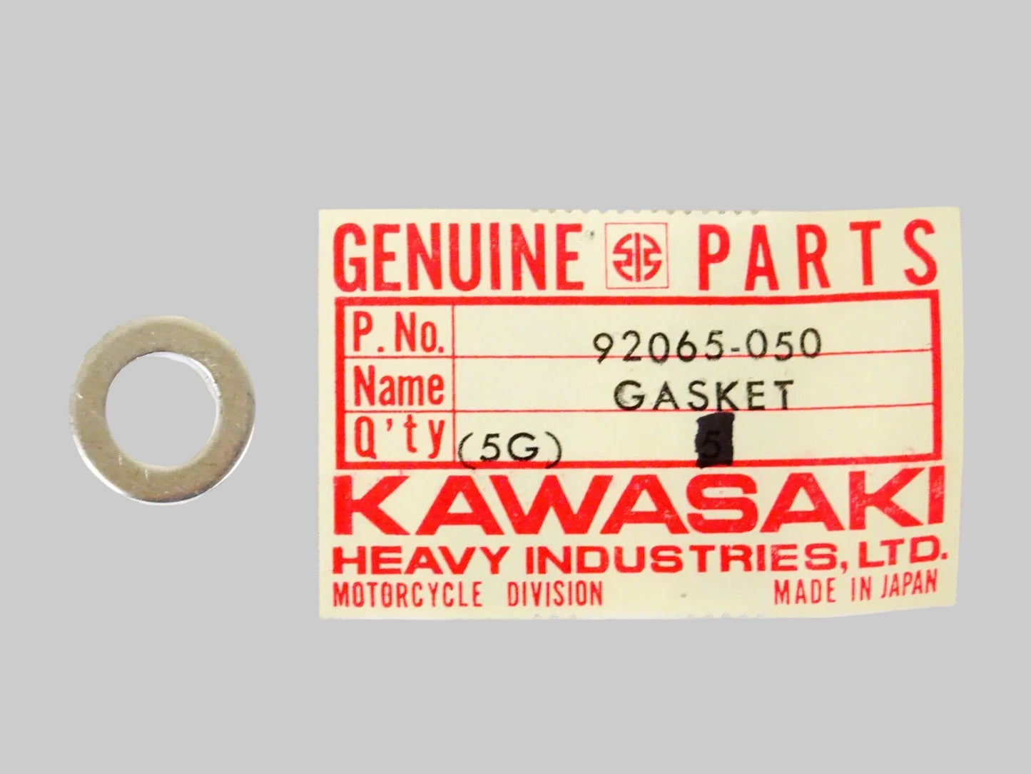 KAWASAKI W1 CROWN NUT GASKET 92065-050