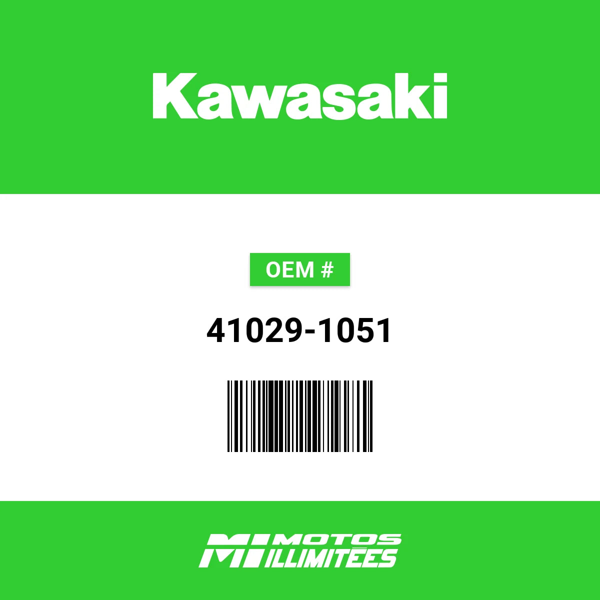 KAWASAKI REAR WHEEL INNER SPOKE 41029-1051