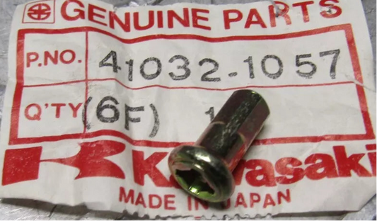 KAASAKI KX125 KX250 KX450 KX500 KL50 SPOKE NIPPLE 41032-1057 AHRMA