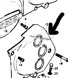SUZUKI TM400 TS400 Factory Sprocket Cover 11361-32300