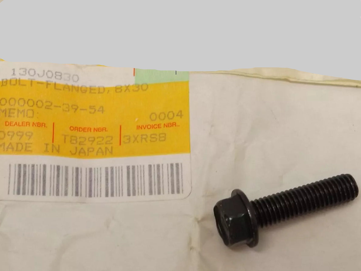 KAWASAKI KAF300 VN800 VN1500 VN1600 ZG1000 ZR750 ZX600 ZX750 ZX900 ZX1200 Muffler Flanged Bolt 130J0830