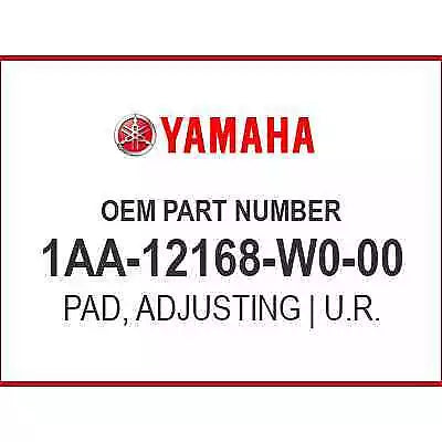 YAMAHA FZ FZR FZX XJ Factory Valve Adjusting Pad 1.80 1AA-12168-W0