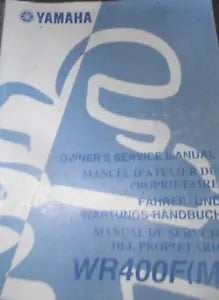 YAMAHA WR400F (M) 2000 Owner's Service Manual 5GS-28199-30 #B158