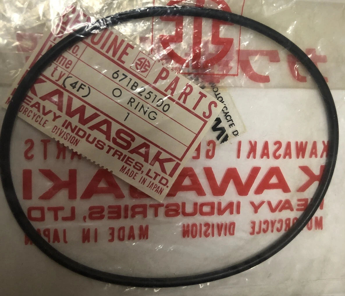 KAWASAKI F6 F7 AIR FILTER ORING 671B25100