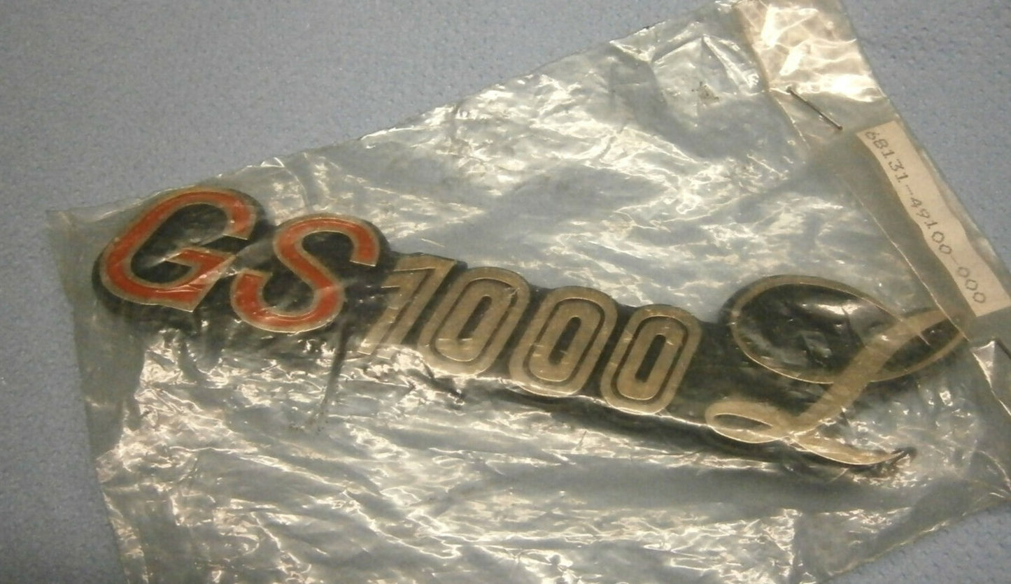 SUZUKI GS1000 GLX / LN Factory Frame Cover Emblem 68131-49100