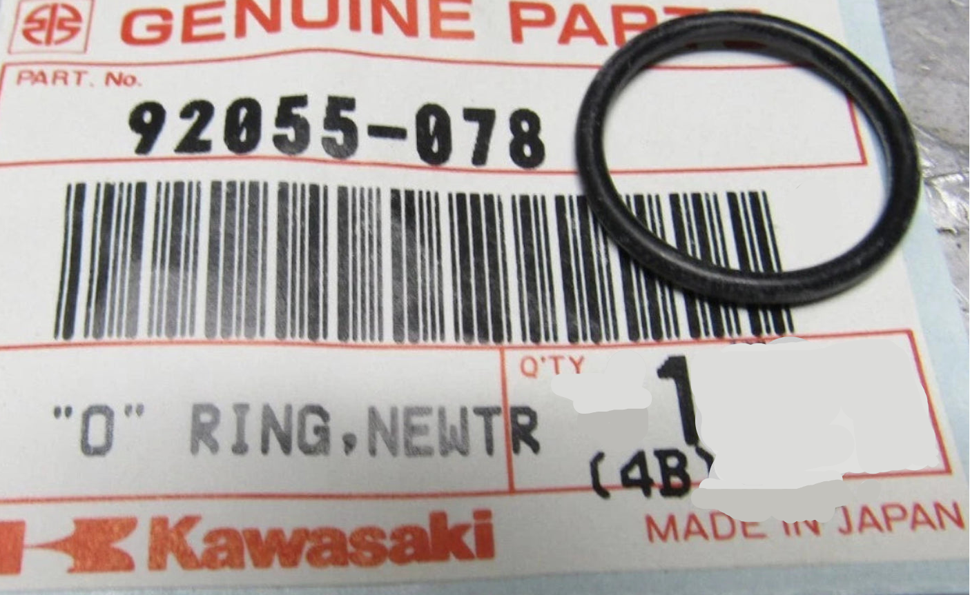 KAWASAKI CRANKCASE ORING 92055-078