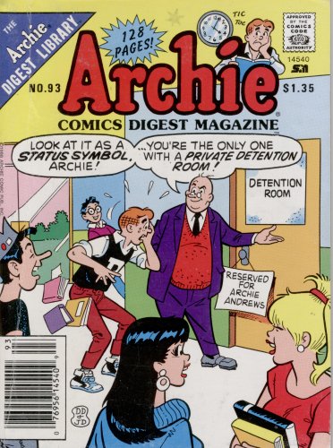 ARCHIE COMICS DIGEST MAGAZINE 128 PAGES 1989 # 93