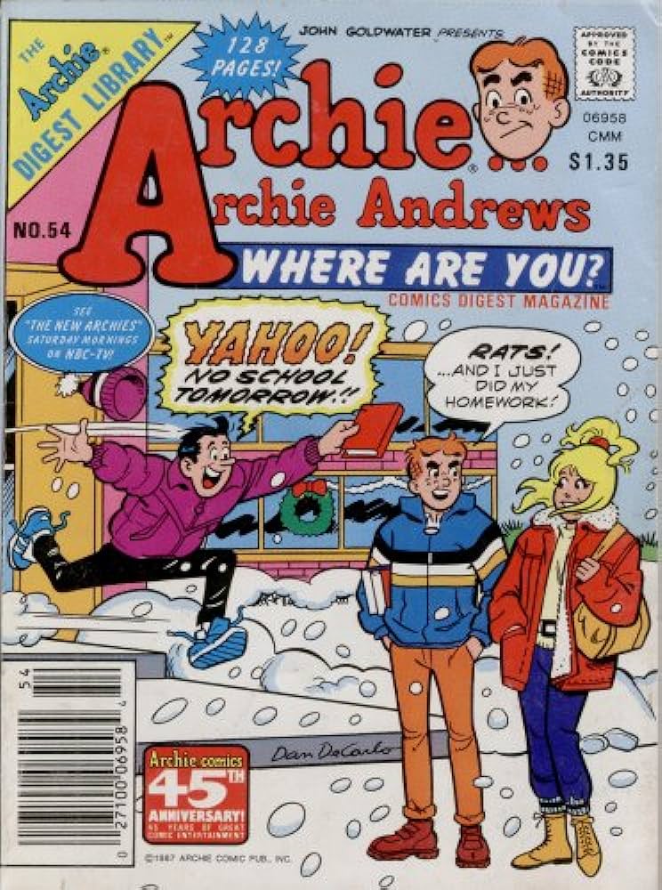 ARCHIE ANDREWS COMICS DIGEST MAGAZINE 128 PAGES # 54