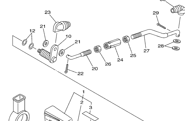 YAMAHA YFM250 YFB250 SHIFTER ADJUSTMENT NUT 52G-18187-00