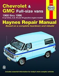 CHEVROLET & GMC 1968-1996 Full Size Vans Haynes Repair Manual 24080 #B85