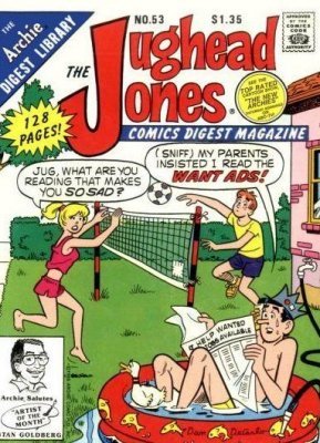 JUGHEAD JONES COMICS DIGEST MAGAZINE 128 PAGES # 53
