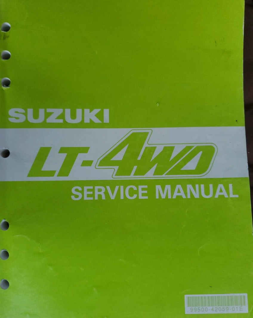 SUZUKI 1987 - 1998 LT-4WD SERVICE MAANUAL 99500-42057 / 99500-42059