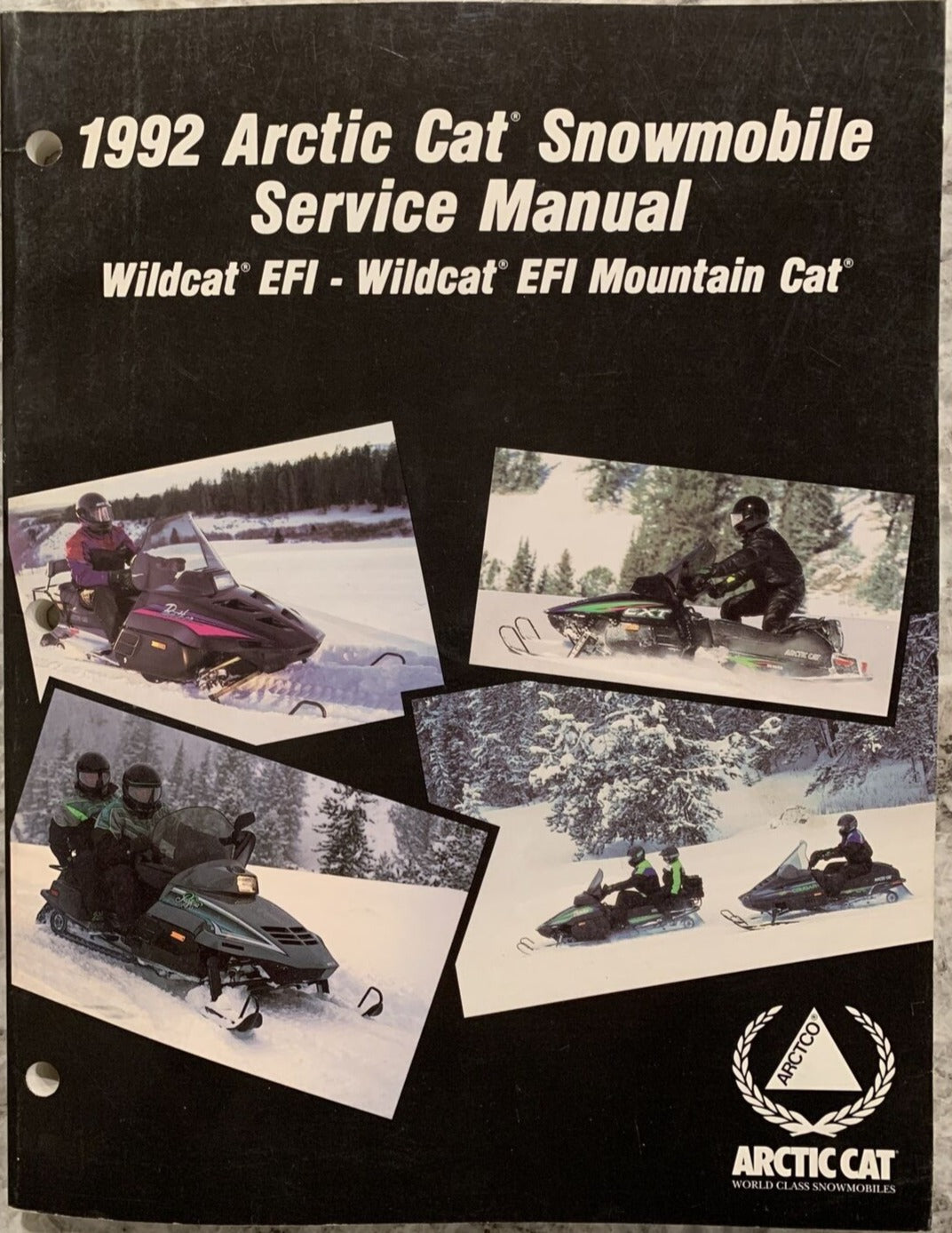 ARCTIC CAT 1992 SNOWMOBILE Wildcat EFI Mountain Cat Service Manual 2254-736 #B50