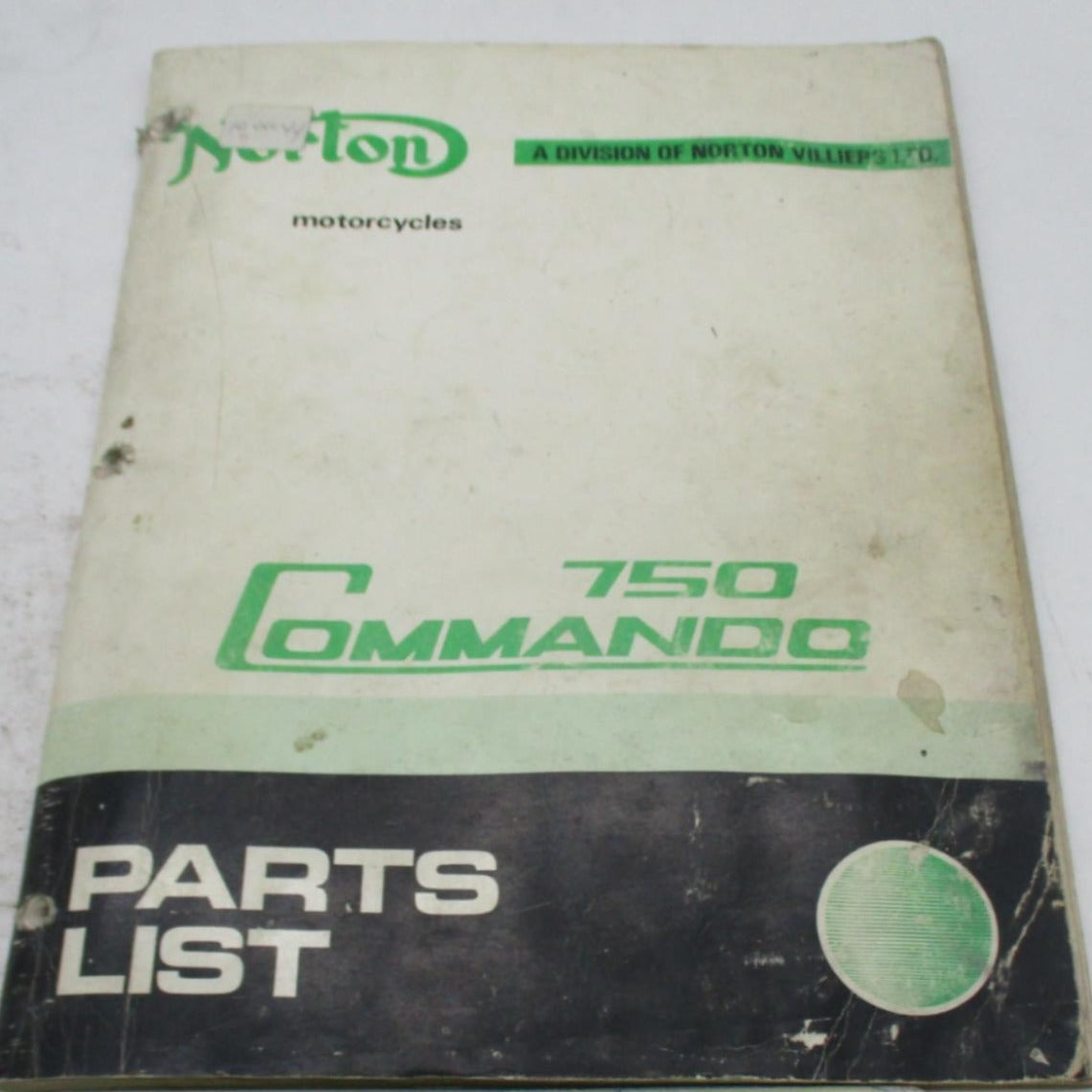NORTON 750 COMANDO PARTS LIST / CATALG