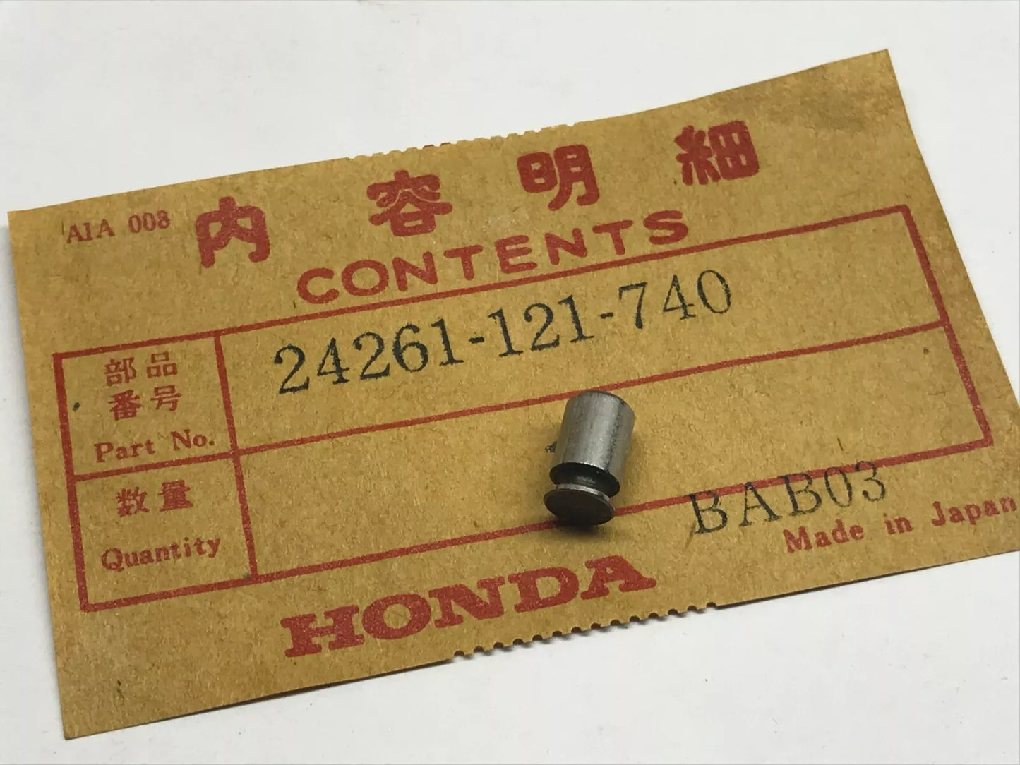 HONDA GEAR SHIFT FORK GUIDE PIN 24261-121-740