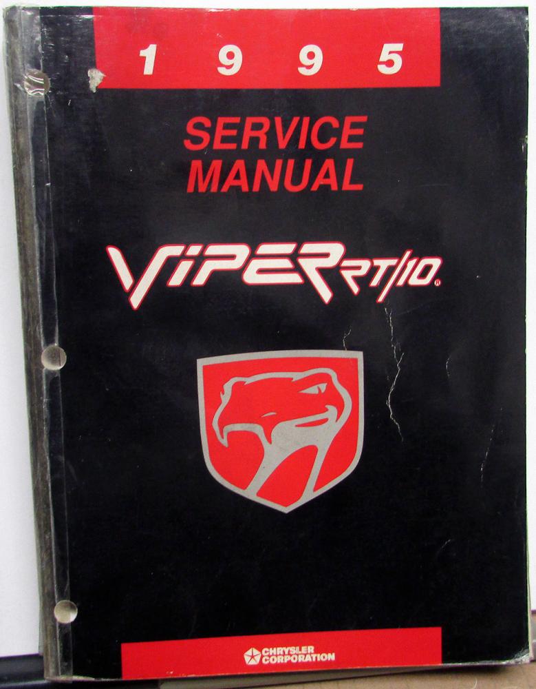 1995 MOPAR DODGE CHRYSLER VIPER RT/10 Service Manual 81-270-5150