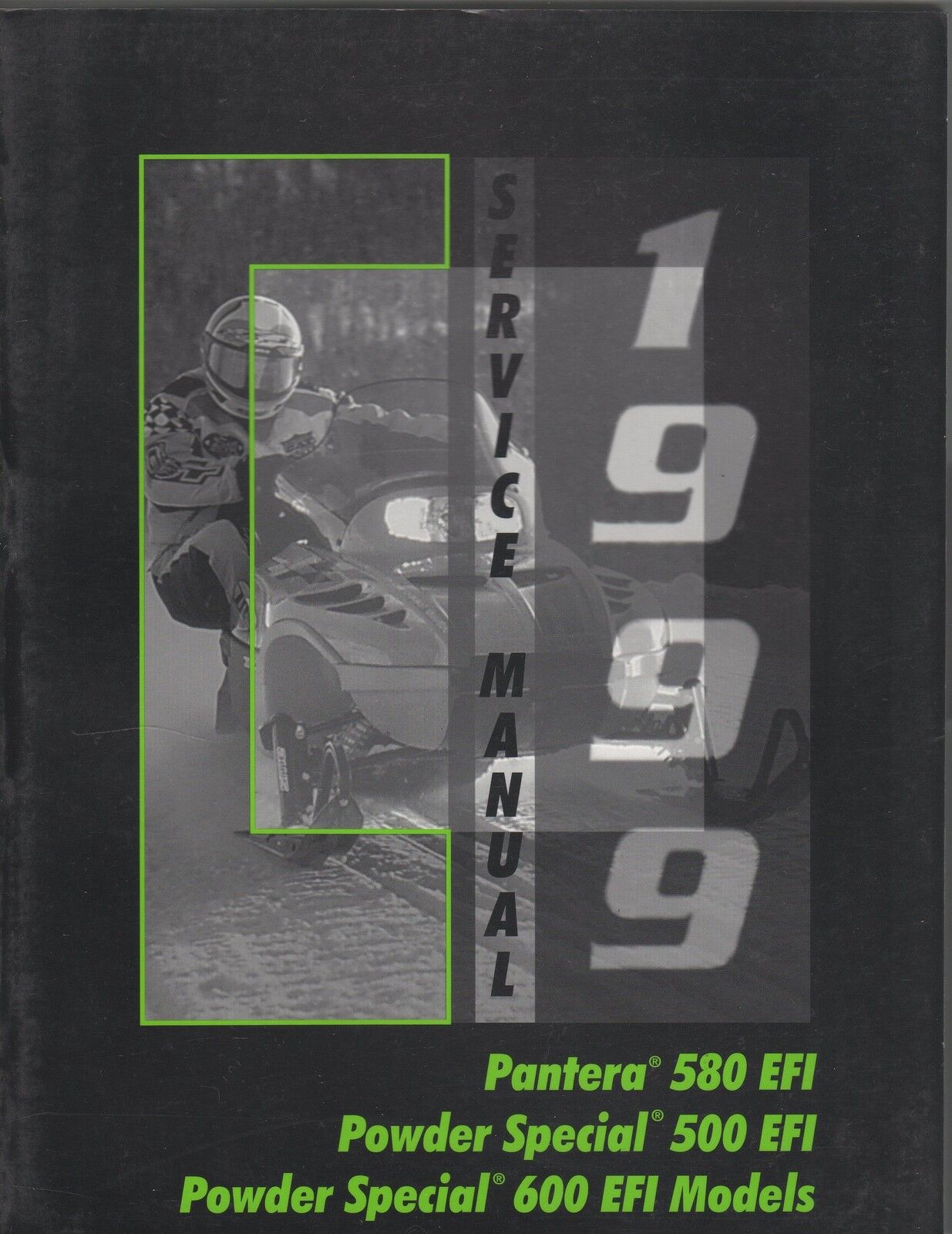 ARCTIC CAT 1999 SNOWMOBILE Pantera 580 Powder Special 500 / 600 EFI Service Manual 2255-941 #B56