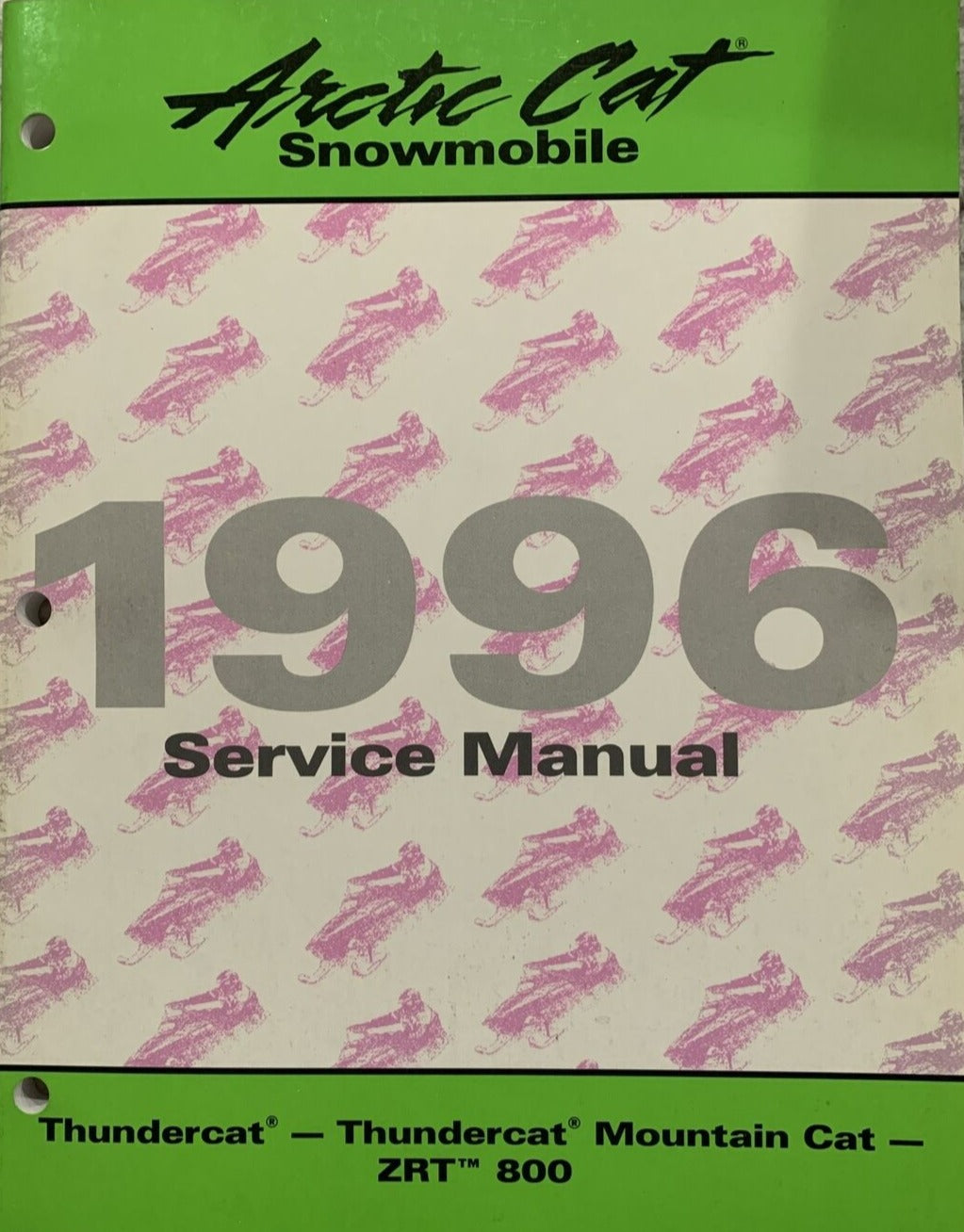 ARCTIC CAT 1996 SNOWMOBILE Thundercat Thundercat Mountain Cat ZRT 800 Service Manual 2255-313 #B66