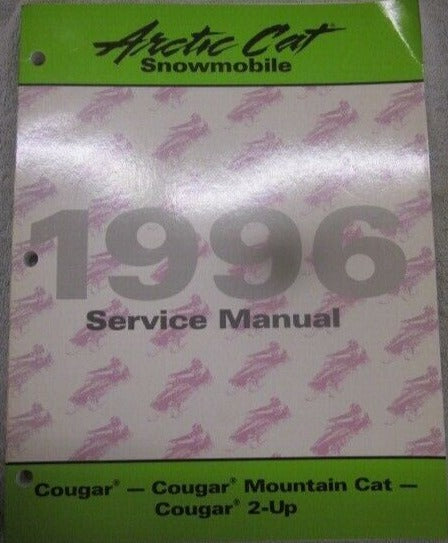 ARCTIC CAT 1996 SNOWMOBILE Cougar Cougar Mountain Cat Cougar 2-up Service Manual 2255-309 #B64