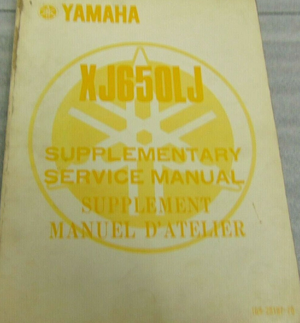 YAMAHA XJ650LJ XJ650 LJ 1982 Supplementary Service Manual 16H-28197-70 #B171