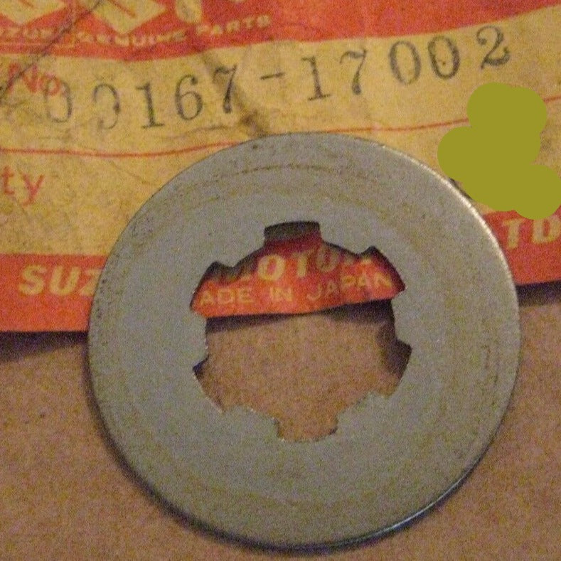 SUZUKI TS AS OR RB RM 50 A DS RV T 80 TC TS 100 125 GT 185 LT 230 250 LOCK WASHER 09167-17002