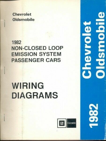 CHEVROLET 1982 0LDSMOBILE PASSENGER CA RS WIRING DIAGRAMS MANUAL
