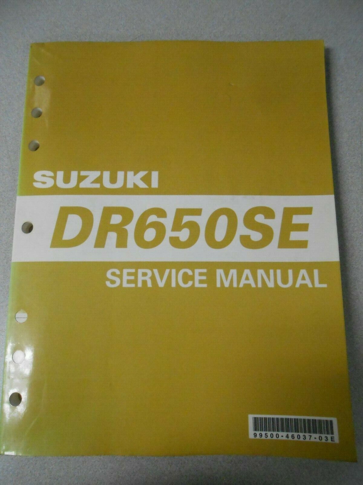 SUZUKI DR650SE T V W X Y K1 1996-2001 Service Manual 99500-46034-01E #B107
