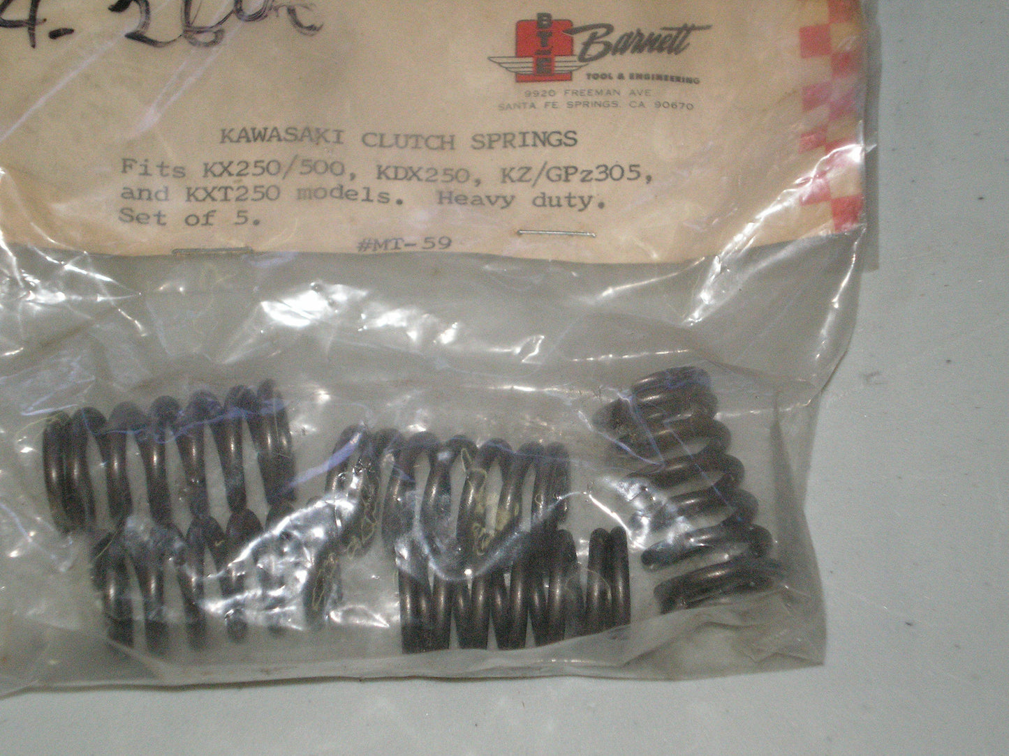 KAWASAKI KDX KX KXT KZ Barnett Heavy Duty Clutch Springs Set/5 MT-59