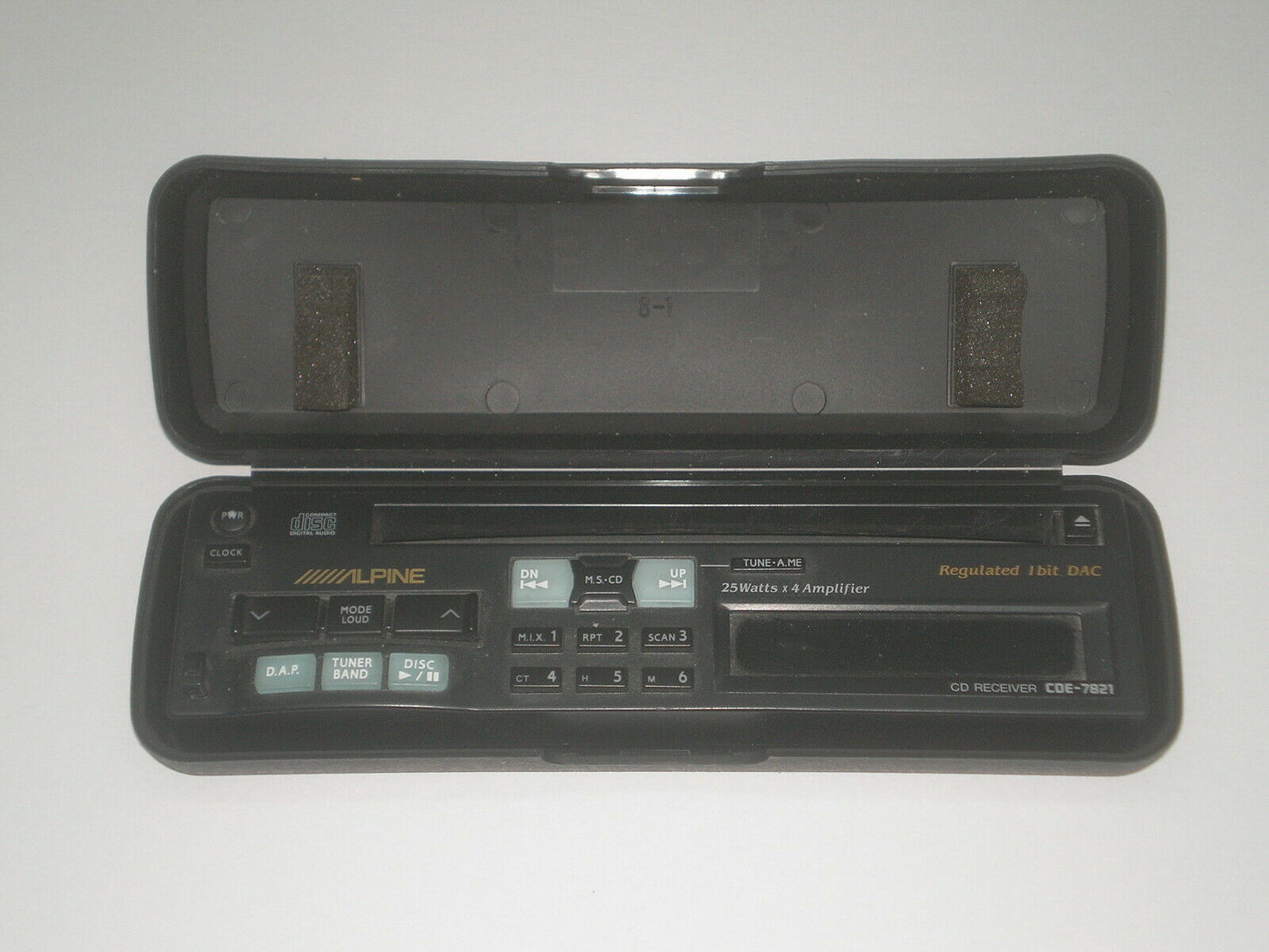 ALPINE CDE-7821 CD PLAYER & RADIO CONTROL PANEL FACE #10