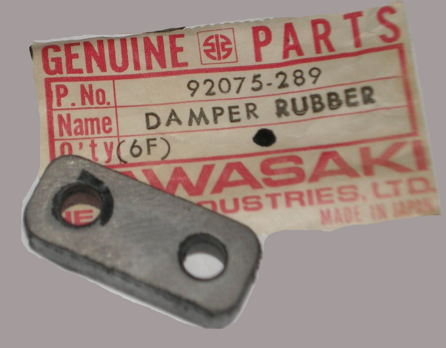 KAWASAKI KZ650 KZ1000 Cam Chain Idler Rubber Damper 92075-289