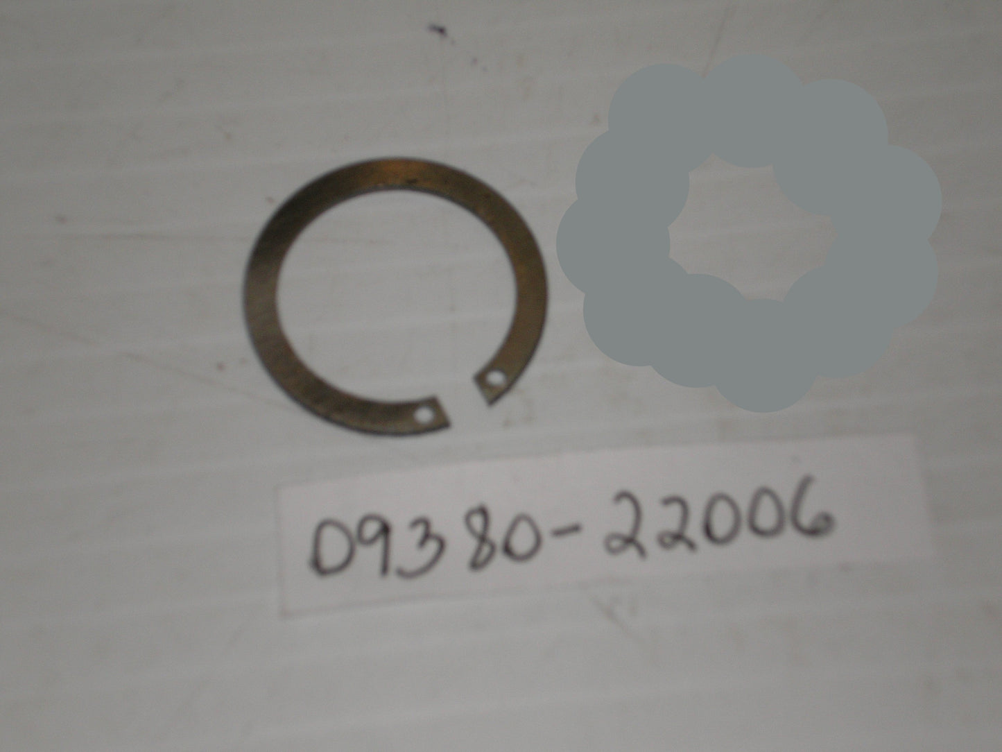 SUZUKI ALT DR GN HZ LETP LT-F PE RM RMX RS SP Gear Retaining Circlip 09380-22006