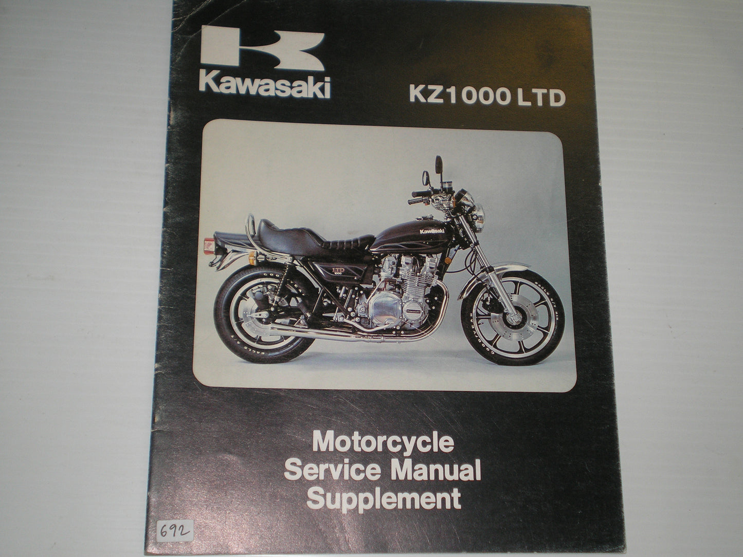 KAWASAKI KZ1000 B4 LTD 1980 Service Supplement Manual 99963-0034-01 #692