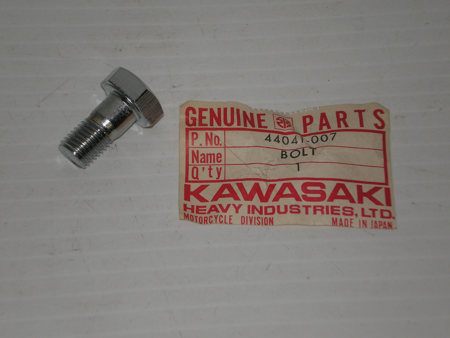 KAWASAKI F11 G3 KD175 KE175 KE250 KH100 KL250 Bolt 44041-007 44041-008