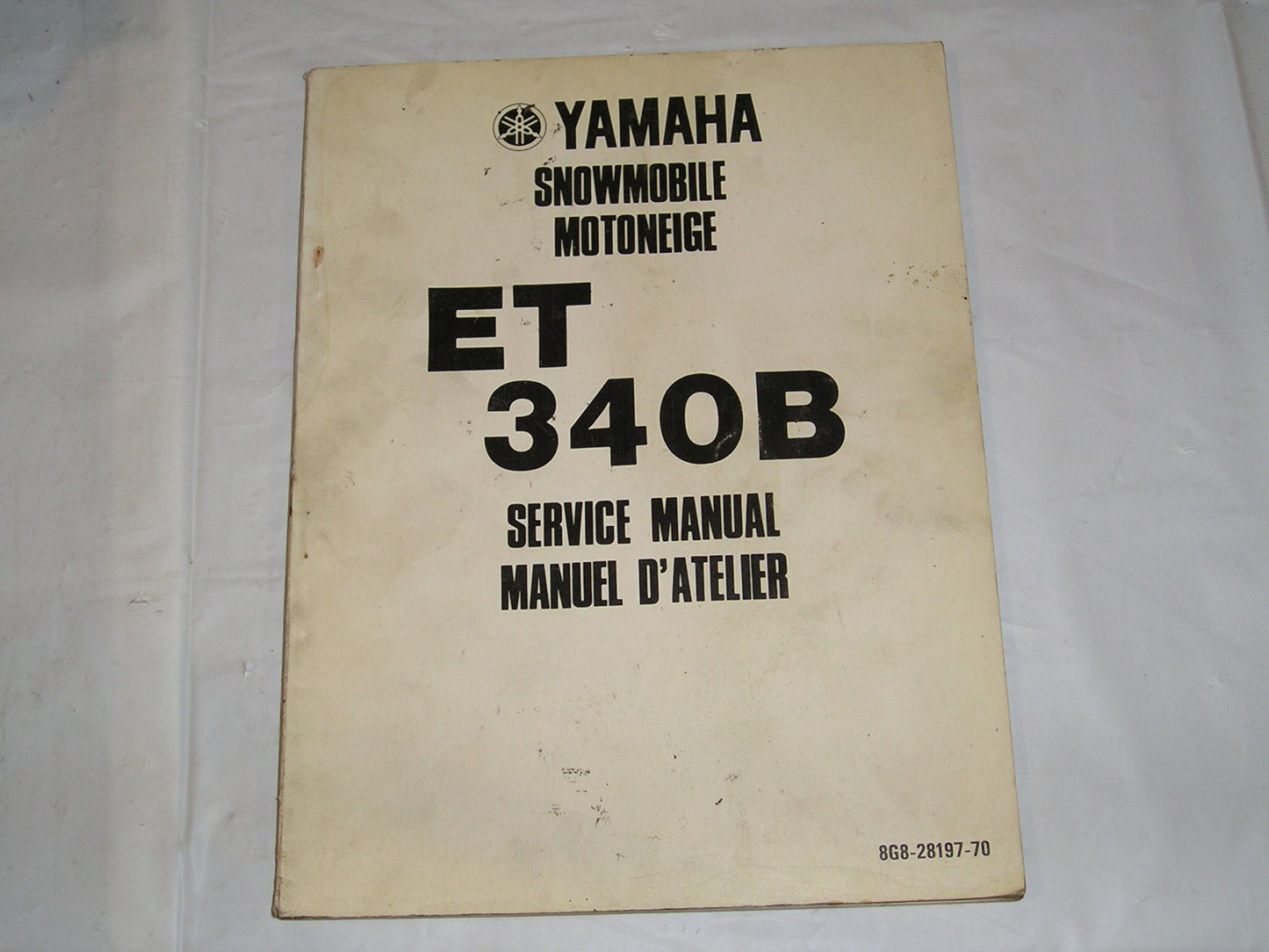YAMAHA ET340 B Enticer 1978 Service Manual 8G8-28197-70 #S133