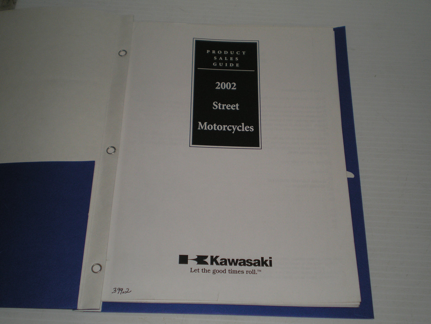 KAWASAKI 2002 Dealer's Product Sales Guide #399.2