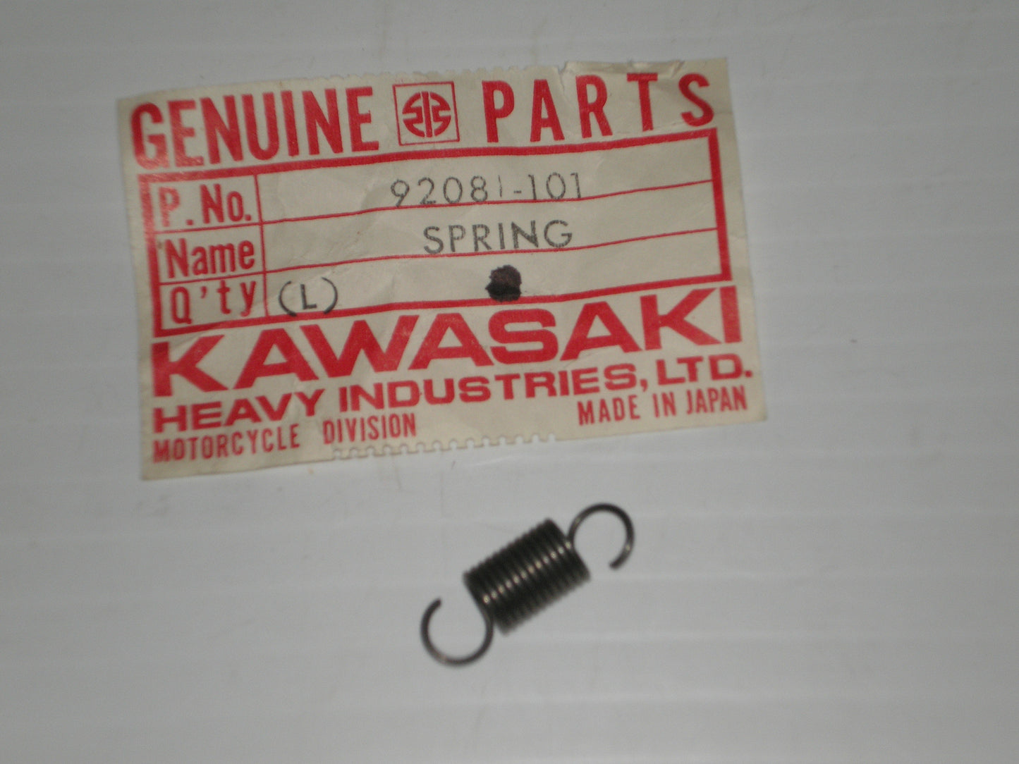 KAWASAKI F11 1973-1975 Change Lever Spring 92081-101
