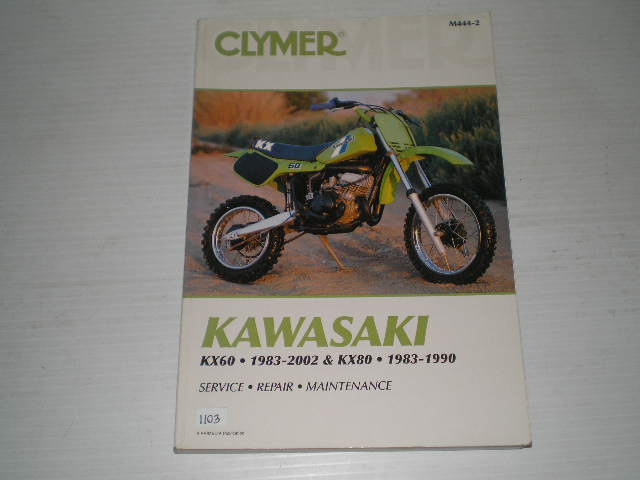 KAWASAKI KX60 KX80 1983-2002 Clymer Service Manual M444-2 #1190