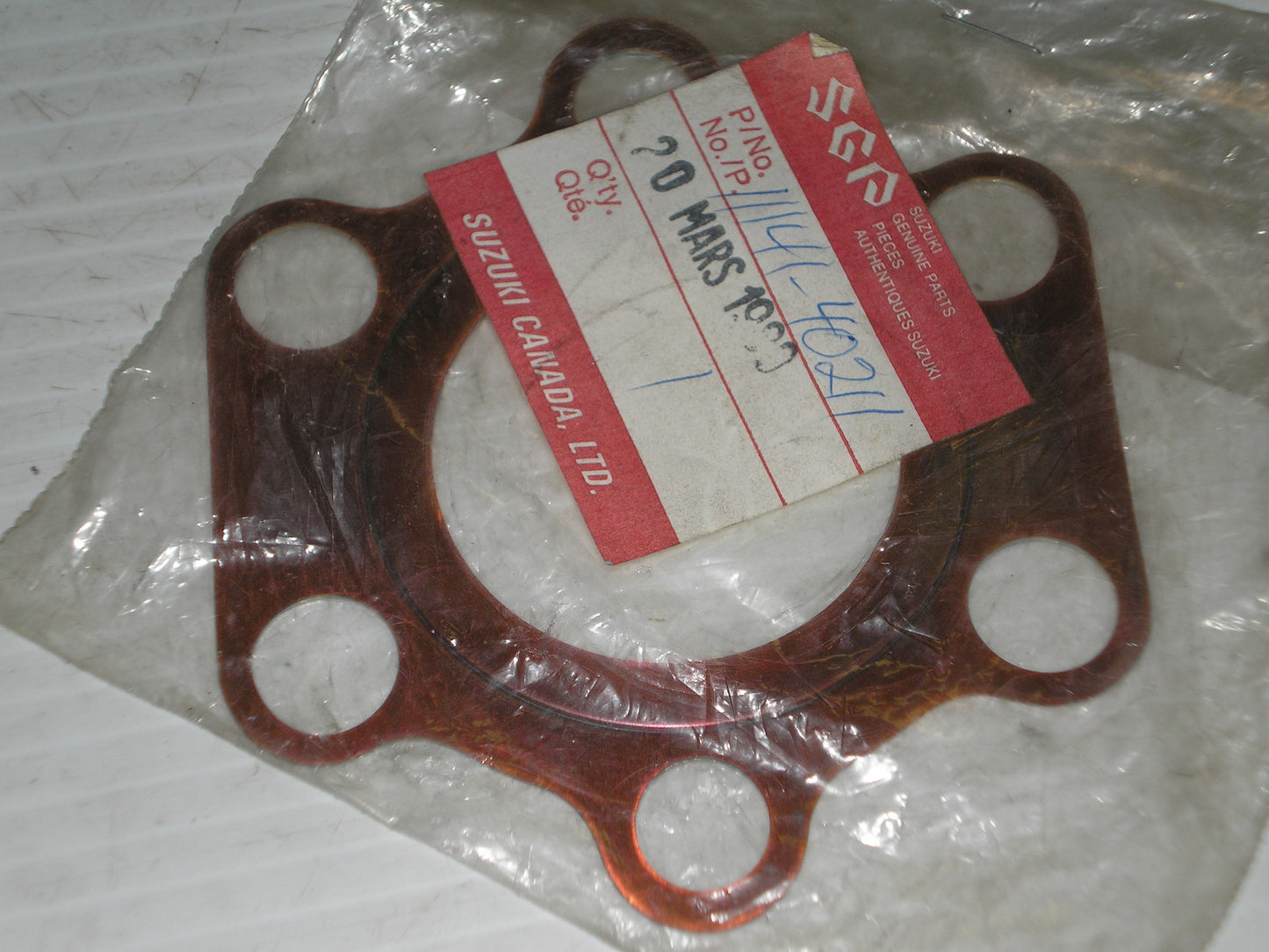 SUZUKI RM100 1979-1981 CYLINDER HEAD GASKET 11141-40700 11141-40211