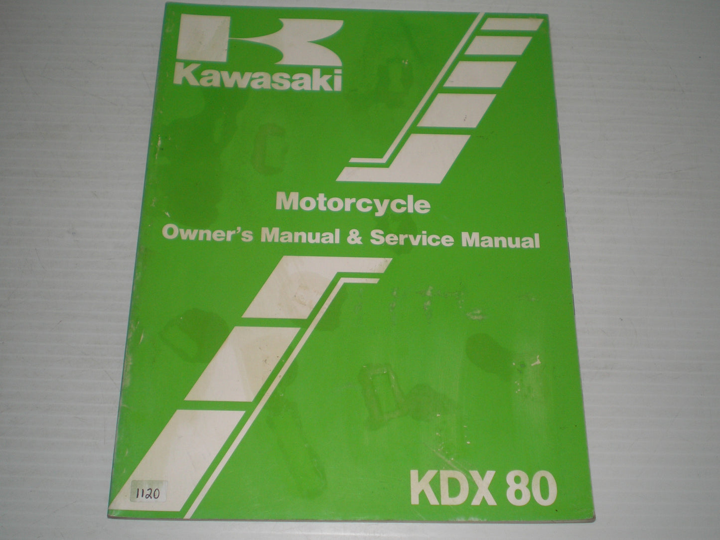 KAWASAKI KDX80 C3 1986 Owner's & Service Manual 99920-1327-01 #1120
