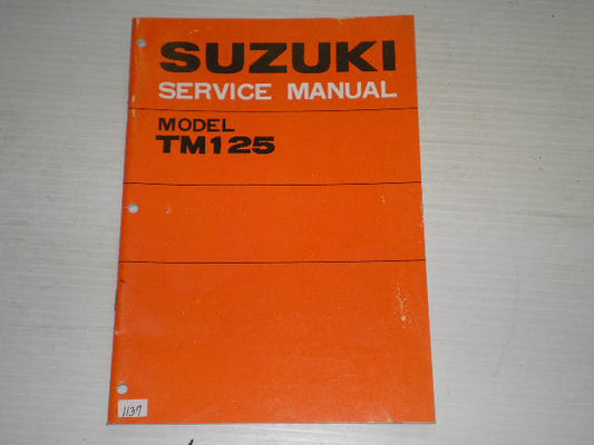 SUZUKI TM125 Challenger 1974 Service Manual #1137