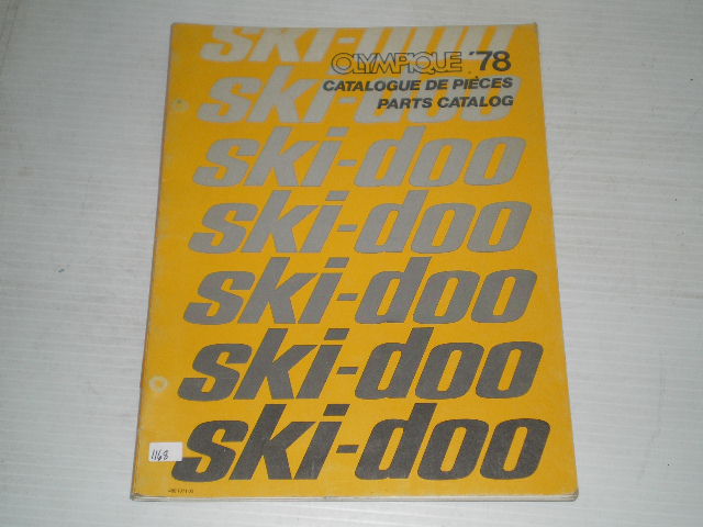BOMBARDIER SKI-DOO Olympique 300 & 340 1978 Parts Catalogue 480 1071 00 #S92