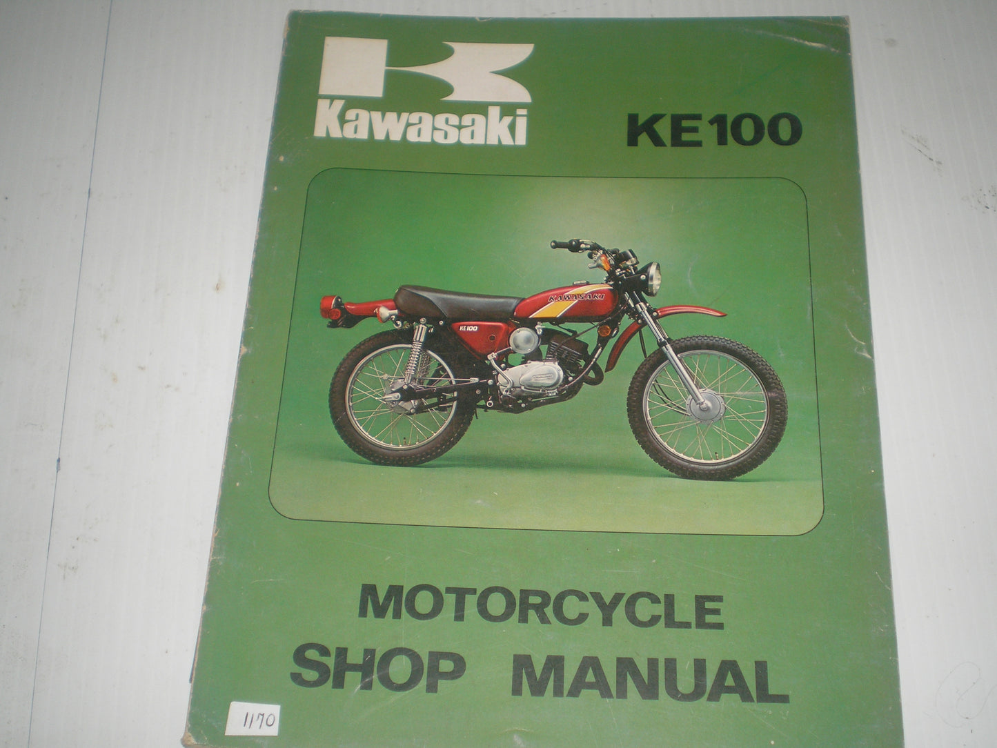 KAWASAKI KE100 1976 Service Manual 99997-748-01 #1170