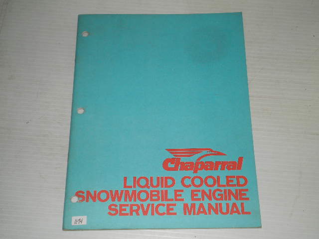 CHAPARRAL G34EW G44BW Liquid Cooled Snowmobile Engine Service Manual 2552-93410 / 79153 #S97