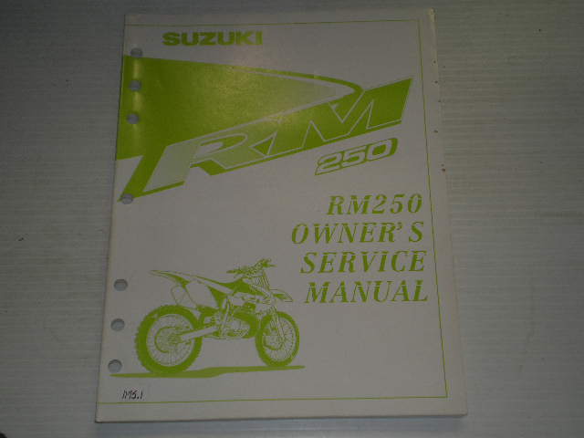 SUZUKI RM250X RM250 X 1999 Owner's Service Manual 99011-37E53-03A #1175