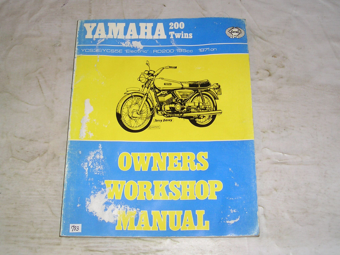 YAMAHA YCS3E  YCS5E  RD200  1971 on  Haynes Workshop / Service Manual 156 #783