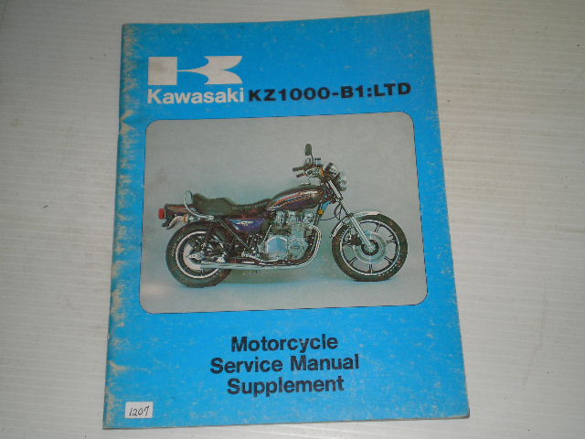 KAWASAKI KZ1000 B1 LTD 1978 Service Manual Supplement 99963-0003-01 #1207