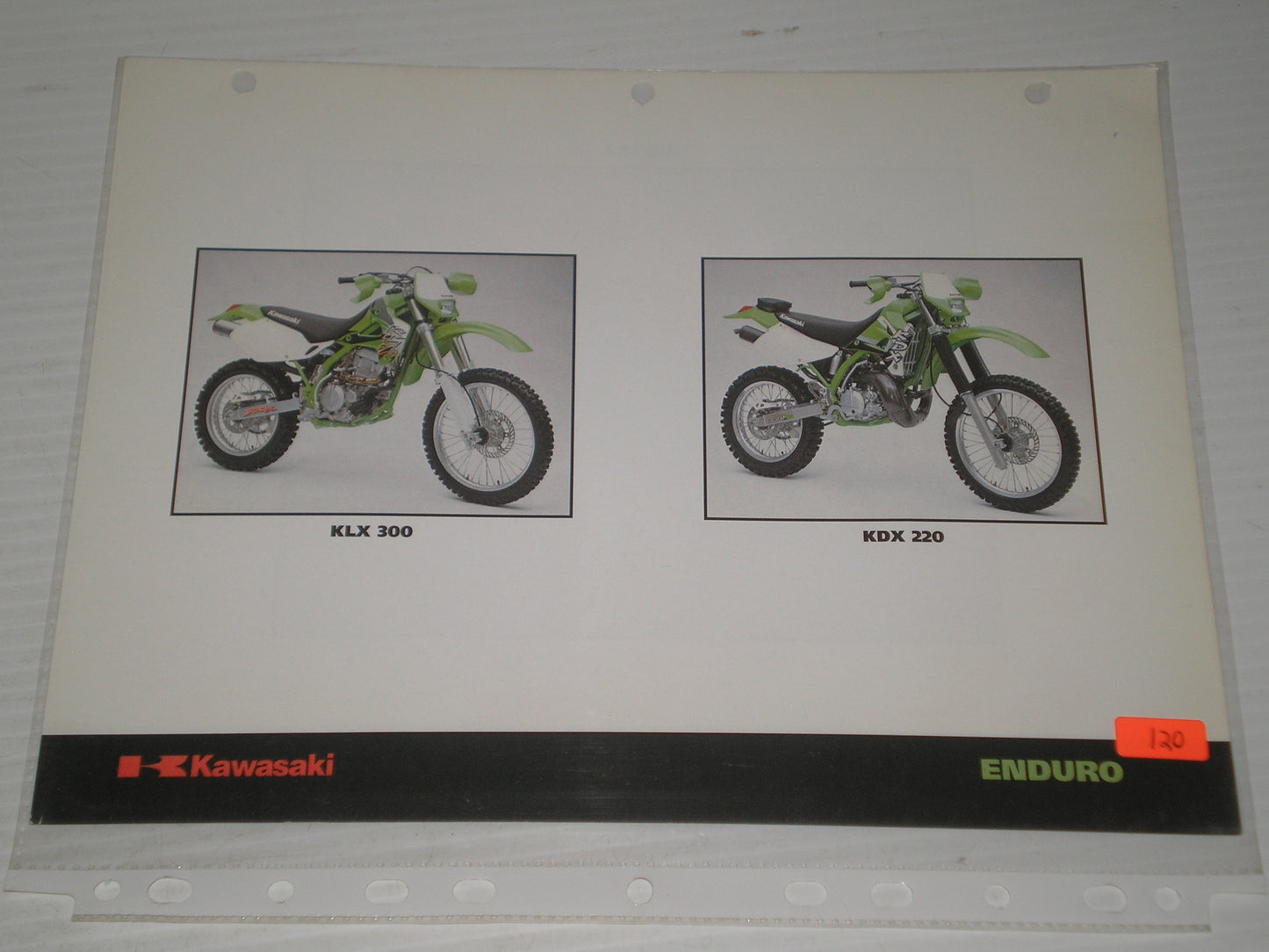 KAWASAKI KLR650 KLX 300 KDX200 SALES BROSCHURE