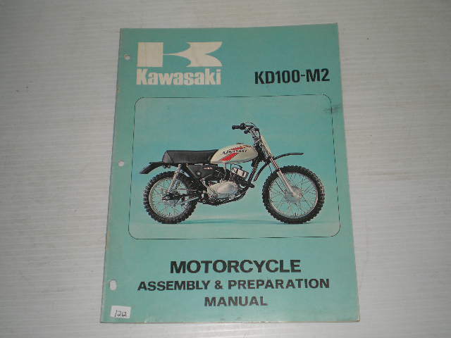 KAWASAKI KD100 M2 1977 Assembly & Preparation Manual 99931-522-01 #1212