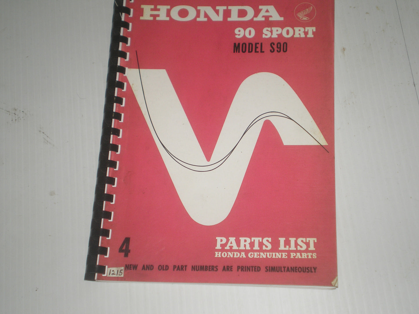 HONDA 90 Sport Model S90 1965 Factory Parts List #1215